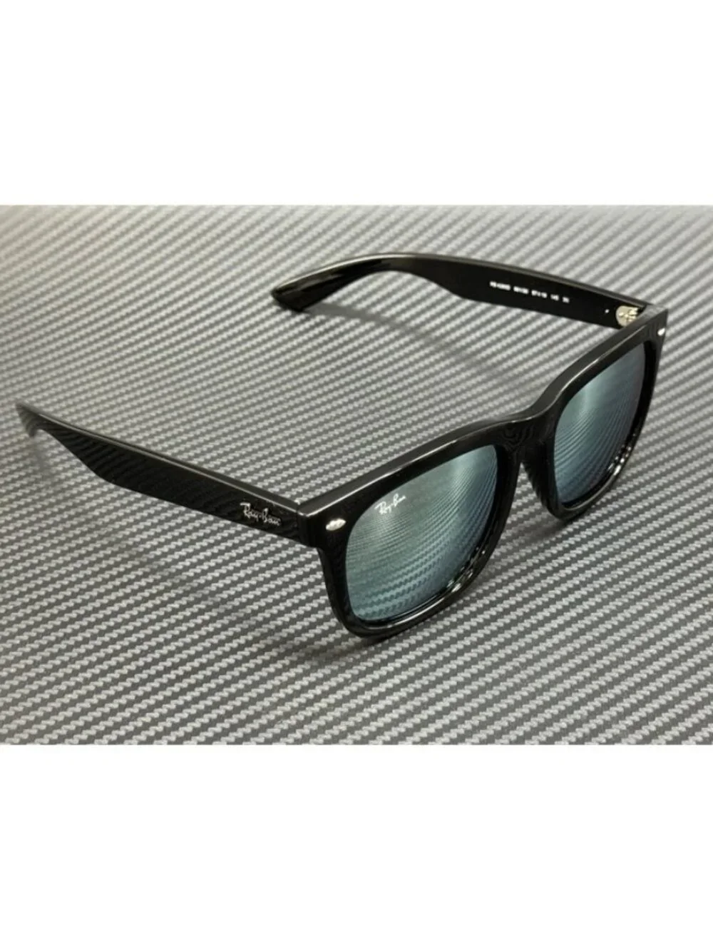 New Ray-Ban Men Black Sunglasses 57-19-145